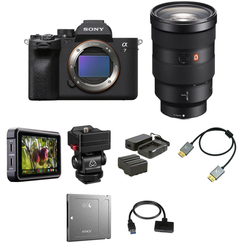 Sony a7 IV Mirrorless Camera with 24-70mm f/2.8 Lens and Raw Recording Kit