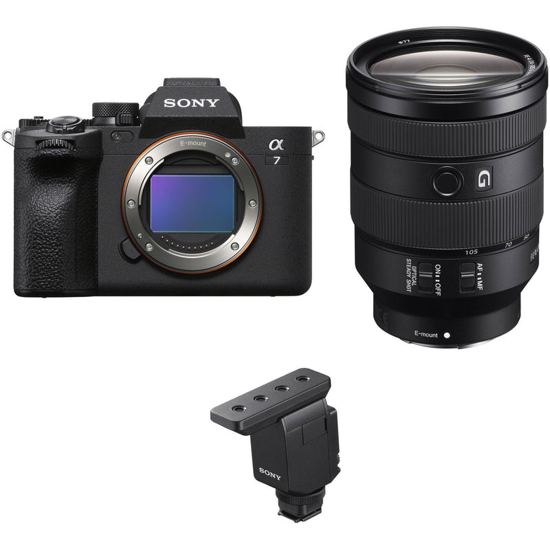 Sony a7 IV Mirrorless Camera with 24-105mm f/4 Lens and Microphone Kit